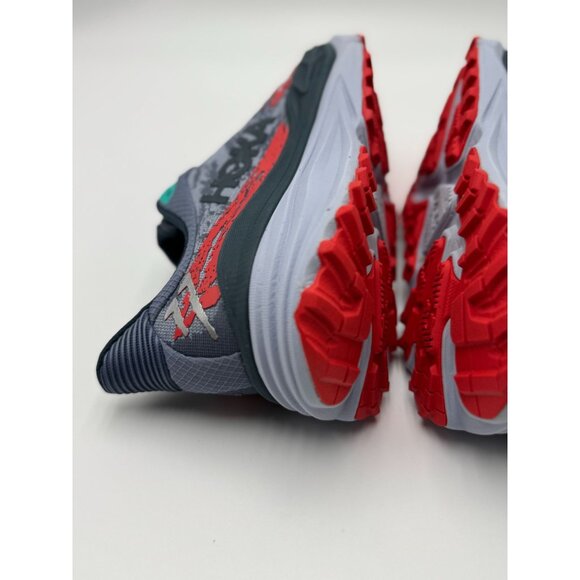 Hoka Mens Stinson 9.5B Running Gray Red Blue Athletic Shoes|1141530-WHF Cushion - Picture 9 of 16